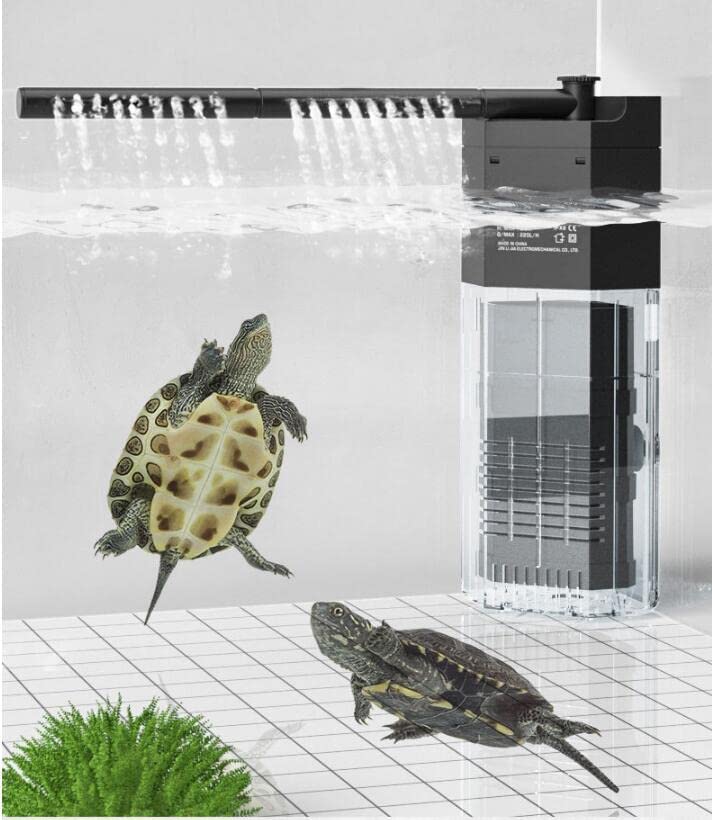 LONDAFISH Leiser 3-Stufen-Filter mit integriertem Multifunktions-Aquarium und Wasserpumpe