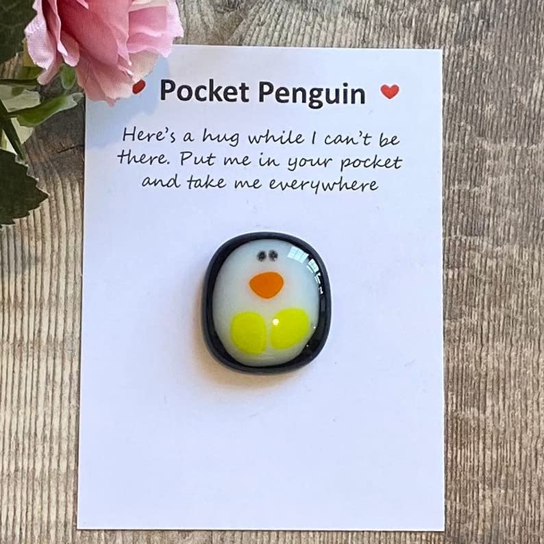 ARVOV Pocket Penguin Hug, Pinguin Geschenk, Pinguine Kleine Umarmung, Ermutigende Geschenke, Trost Geschenke, Get Well Soon Gift, Mini Pinguin Spielzeug Dekoration