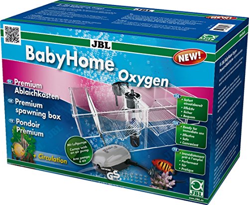 JBL BabyHome Oxygen 6432000, Premium-Ablaichkasten, Komplettset mit Luftpumpe, 1 Stück (1er Pack)