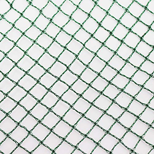 Aquagart® Teichnetz, dunkelgrün, besonders engmaschig: Maschenweite 12mm x 12mm, Laubnetz, Teichabdecknetz, Vogelabwehrnetz, Reihernetz robust verschiedene Größen (4m, 10m breit grün)