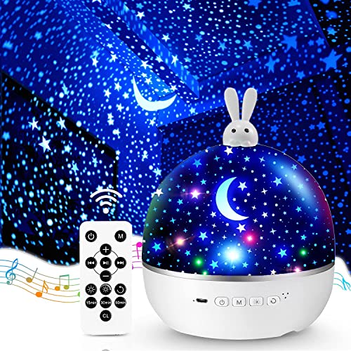 Night Light,Nachtlicht Sternenhimmel Projektor Kinder mit 15 Film,Nachtlicht Kinder Nachtlicht Baby,Spieluhr Baby Mädchen,Bluetooth Nachttischlampe Kinder Lampe Kinderzimmer Deko,Baby Geschenk Mädchen