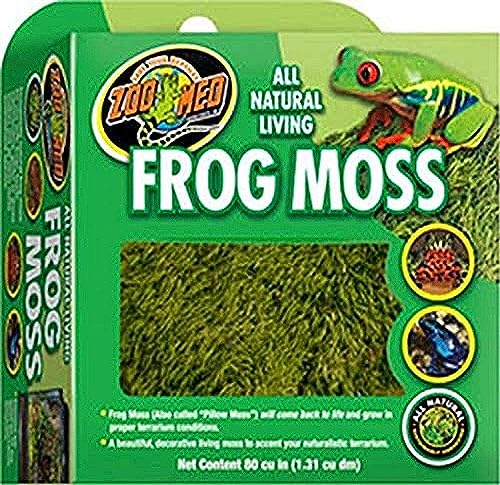Zoo Med CF3-FME All Natural Frog Moss, 1.31 l, natürliches Moos, erhöht die Feuchtigkeit im Terrarium