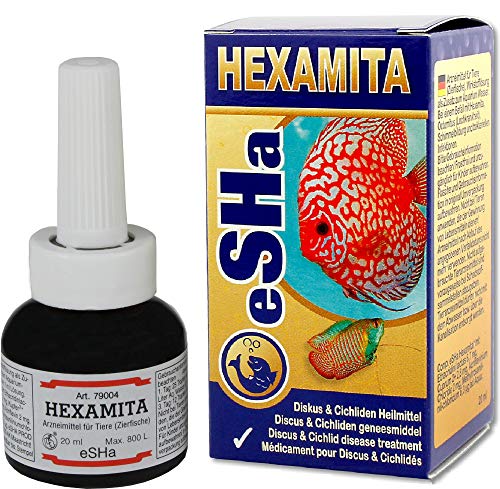 ESHA hexamita Diskus 20ml für 800 Liter Lochkrankheit Schimmelbildung bakterielle Infektionen
